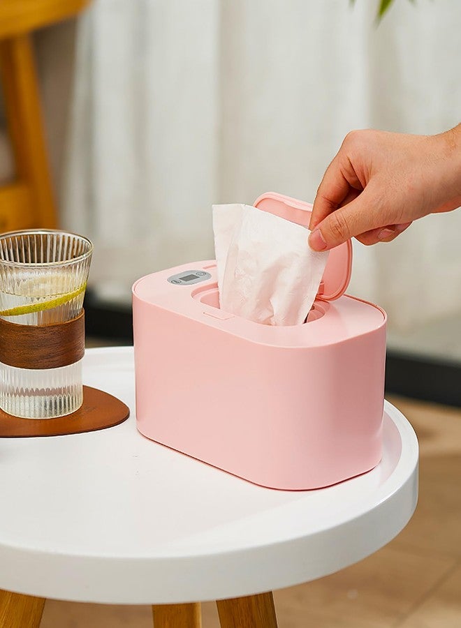 banapoy Baby Wipe Warmer, Portable USB Powered Baby Wet Wipes Dispenser Holder with Temperature Control, Paper Towel Heater for Home, Car, Travel (Roseate) - Image 1